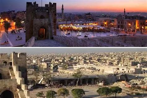 Aleppo before and after: Haunting pictures show how stunning the historic city was before war ...