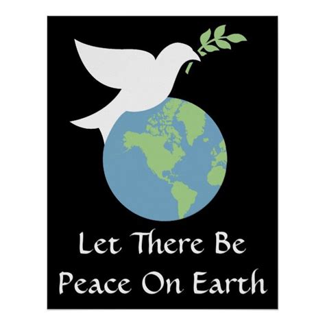 Let There Be Peace On Earth Poster | Zazzle | Peace on earth, Earth poster, Peace poster