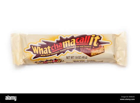 Whatchamacallit candy bar isolated on a white studio background Stock ...