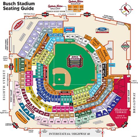 Busch Stadium Seat Map | St. Louis Cardinals