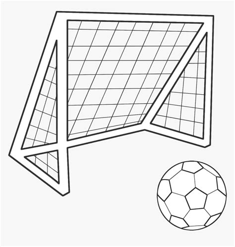 Football Goal Png - Soccer Goal Drawing Easy, Transparent Png - kindpng