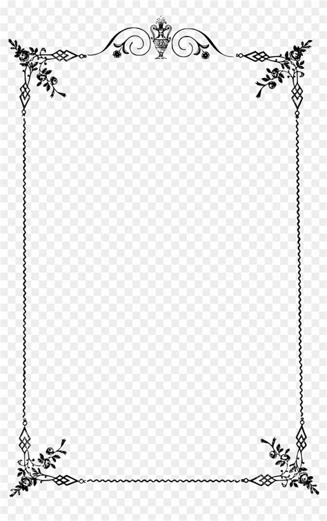 Elegant Frames Png - Menu Frame Fancy, Transparent Png - 1552x2400(#1754446) - PngFind