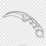 Knife Drawing Karambit Coloring Book Weapon  Patterns Transparent PNG sketch template