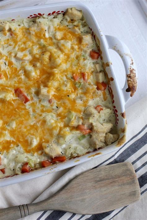 Cream Cheese Country Chicken Casserole | FaveSouthernRecipes.com