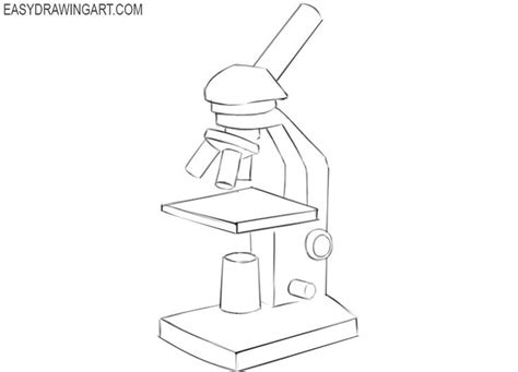 How to Draw a Microscope Easy | Sketches easy, Very easy drawing, Easy ...