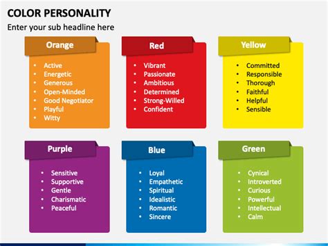 Color Personality PowerPoint and Google Slides Template - PPT Slides