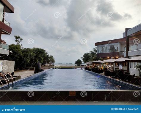 Beautiful Pool in Hotel of Indonesia Editorial Stock Photo - Image of ...