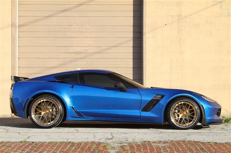 Chevrolet Corvette C7 Z06 Blue Forgeline DE3C-SL Wheel | Wheel Front