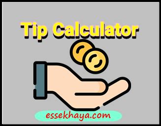 Tip Calculator - How to calculate a tip