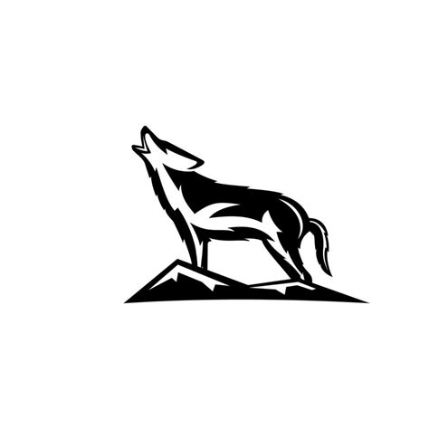 Coyote logo design. Awesome a modern coyote logo. A coyote logotype ...