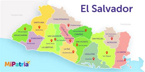 13 MAPAS UTILES DE EL SALVADOR [ACTUALIZADO 2019]