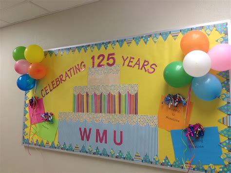 school anniversary bulletin boards | anniversaries | Anniversary crafts, School celebration ...