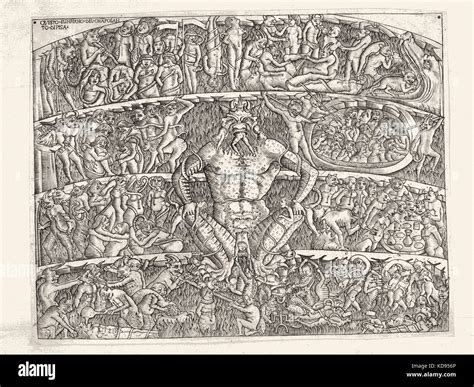 Illustration for Dante's Inferno by Sandro Botticelli 1481 Stock Photo ...