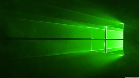 Windows 10 Green Ultra HD Desktop Background Wallpaper for : Widescreen ...