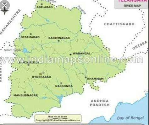 River Map Of Telangana