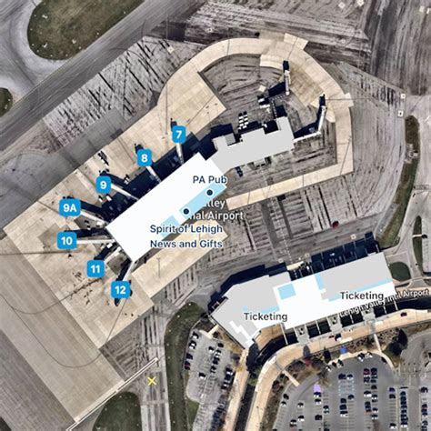 Lehigh Valley Airport Map | ABE Terminal Guide