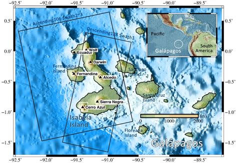 Topographic Map Of Galapagos Islands