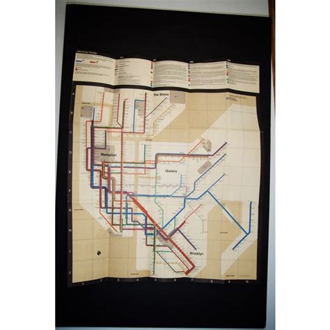 First Edition 1972 Massimo Vignelli NY Subway Map | Chairish