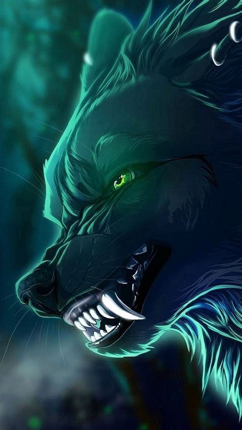 Anime Wolf Wallpapers For Phone - Wolf-wallpapers.pro | Fantasy wolf ...