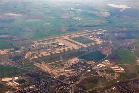 Airport Berlin Brandenburg Aerial View, Germany Stock Image - Image of ...