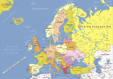 Map of Europe | Europe Map 2020 | Map of Europe | Europe Map | Europe map, Europe map printable ...