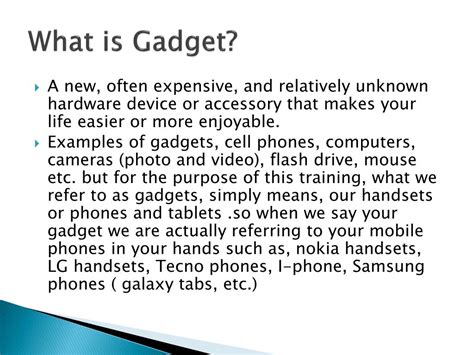 PPT - UNDERSTANDING YOUR DEVICE ( GADGET ) PowerPoint Presentation - ID:1615290