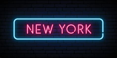 New York neon sign 2513902 Vector Art at Vecteezy