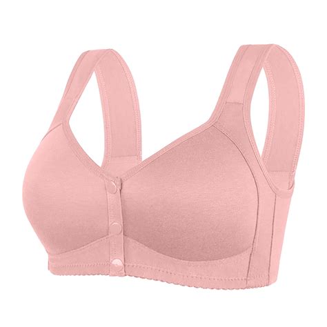 Plus Size Plain Bras for Seniors Comfort Wireless Full Coverage Support ...