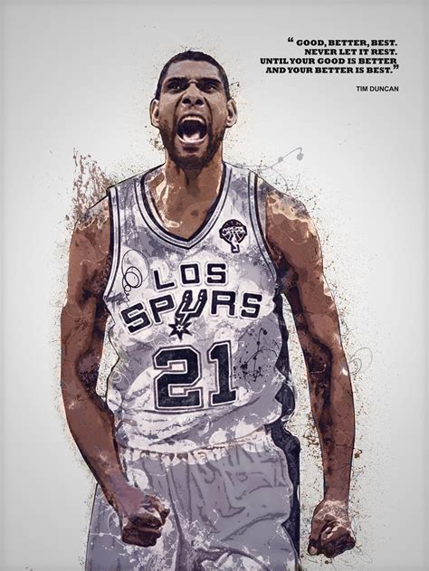 Tim Duncan Poster Canvas San Antonio Spurs Wall Art Decor | Etsy