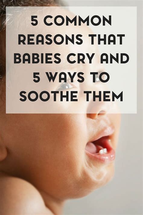 5 Common Reasons that Babies Cry and How to Soothe Theme | Baby crying ...