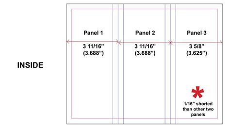 How to Set Up Tri-Fold Brochures that Fold Correctly | Trifold brochure, Brochure size, Brochure