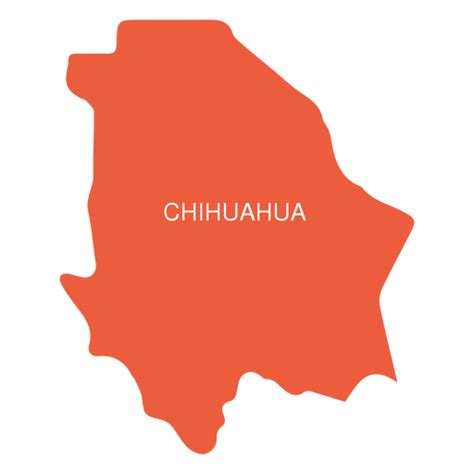 Chihuahua state map - Transparent PNG & SVG vector file