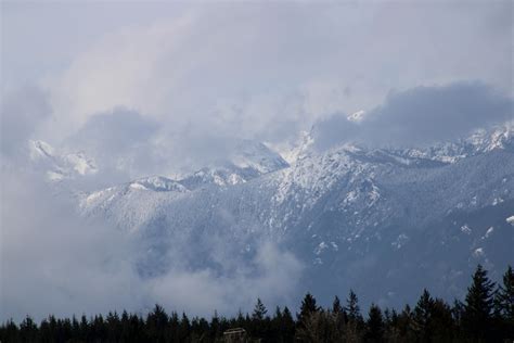 View of Olympic Mountains : r/Washington