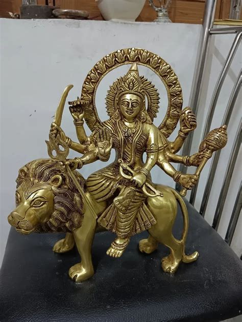 Brass Durga Mata Statue, Temple at Rs 6599 in Aligarh | ID: 2849497032755