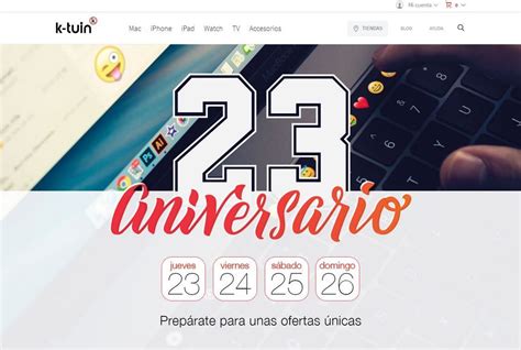 K-tuin cumple 23 años y lo celebra con descuentos especiales en Apple