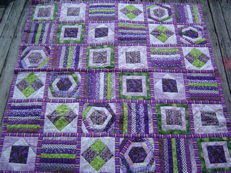 purple and green quilt as you go | Green quilt, Quilts, Quilt as you go