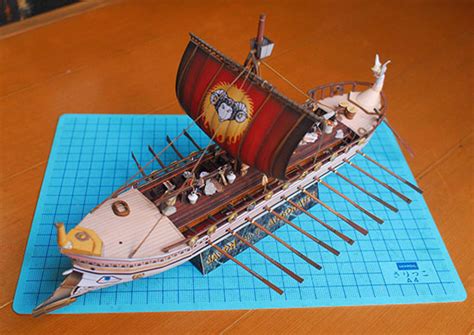 Jason and the Argonauts: Argo Paper Model | Paperized Crafts