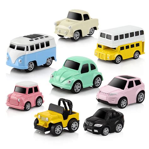 8pcs Pull Back Model Toy Collection Car Vehicle Toys For Children Christmas Gift Truck Vehicle ...