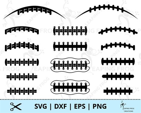 Football Laces SVG. PNG. Cut Files for Cricut & Silhouette, Sublimation ...