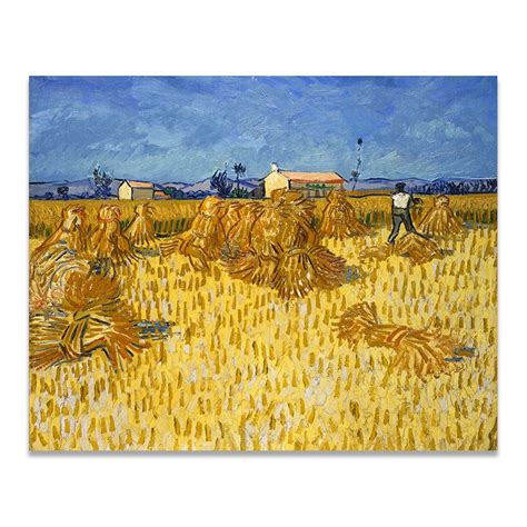 Corn Harvest in Provence by Van Gogh – Canvas Giclée Print - Pigment Pool