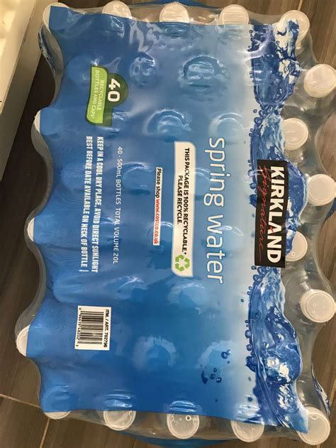 Kirkland 500ml water 40 pack - £3.20 @ Costco - hotukdeals