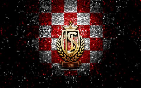 Download wallpapers Royal Standard Liege, glitter logo, Jupiler Pro ...