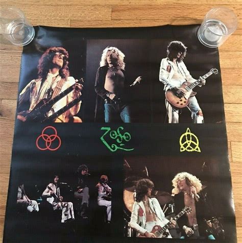 Vintage Led Zeppelin Collage 1972 Poster 23" x 35" Made In UK | eBay