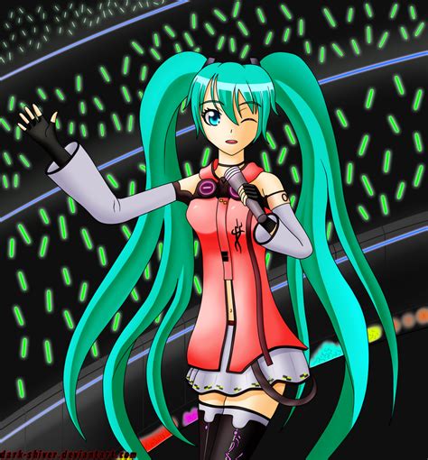 Hatsune Miku live on stage by Dark-Shiver on DeviantArt