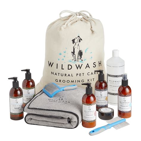 WildWash Ultimate Grooming Kit for a Small Long Haired Dog | WildWash