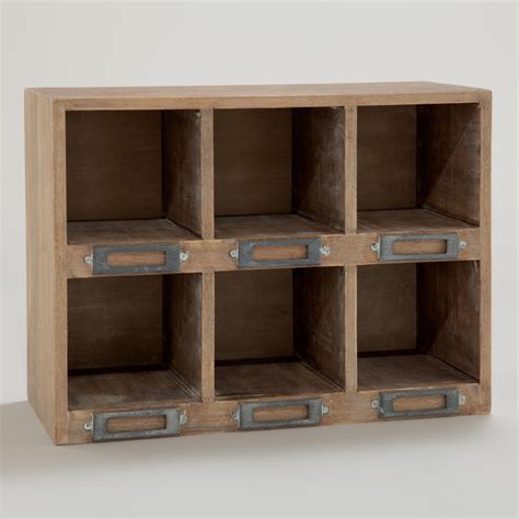 Natural Owen Desk Cubby | World Market | Desk cubby, Wall cubby storage, Cubbies