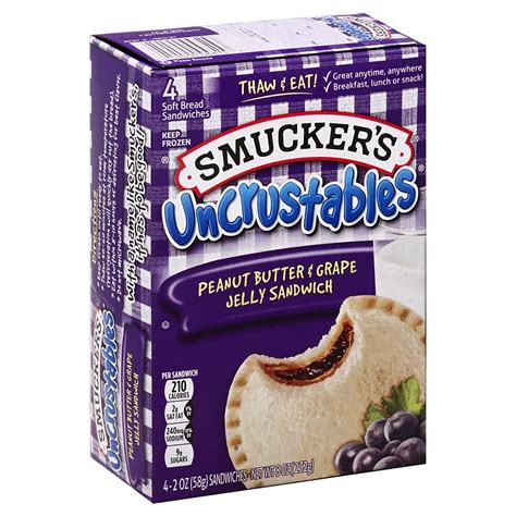 Smucker's Uncrustables Peanut Butter and Grape Jelly Sandwiches - Shop Meals & Sides at H-E-B