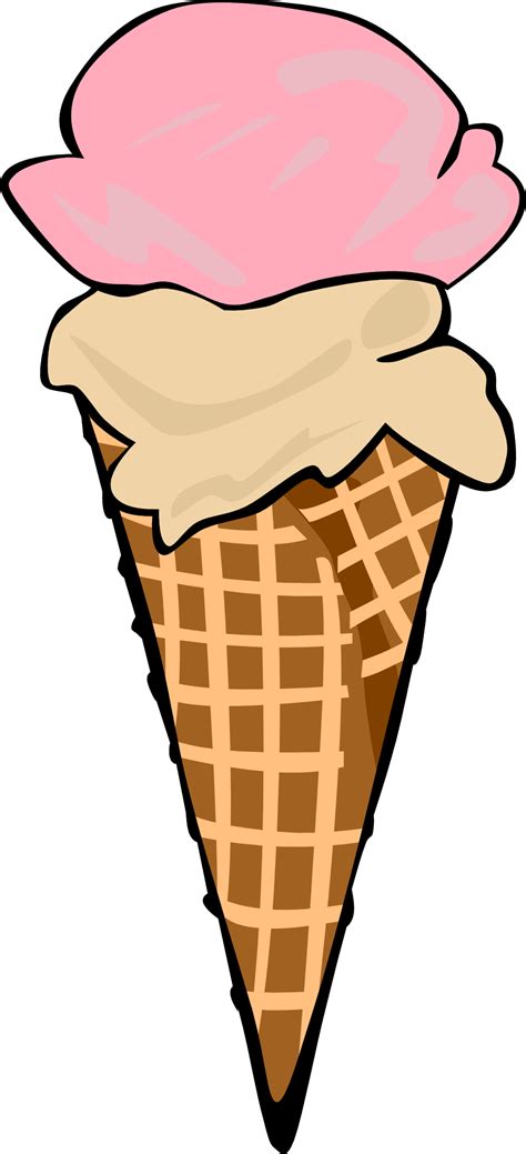 Blank Ice Cream Cone Outline Clip Art - ClipArt Best