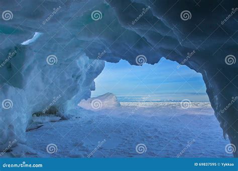 Snow caves of ice. stock image. Image of cheremshan, hoar - 69837595