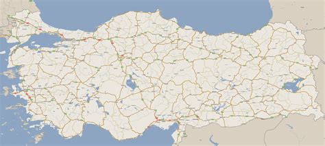 Large detailed roads map of Turkey. Turkey large detailed roads map ...